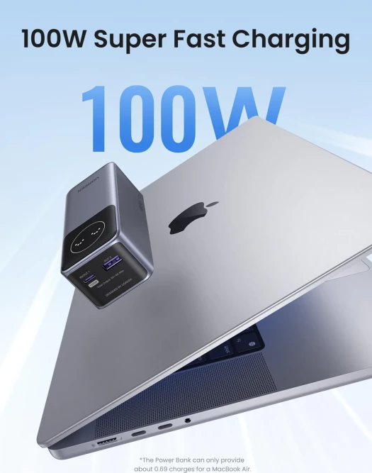 Power bank UGREEN 35526B 12000mAh 100W, gri