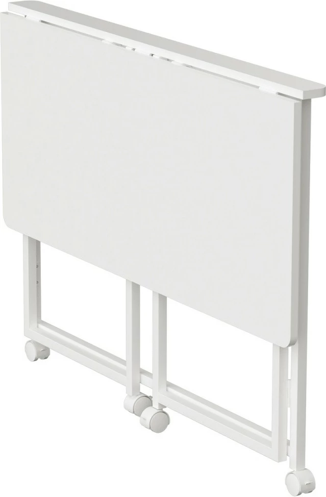 Tavolinë pune palosëse me rrota, Maclean, MC-1250 W, 100x50 cm, lartësi 75 cm, ngarkesë 50 kg, e bardhë