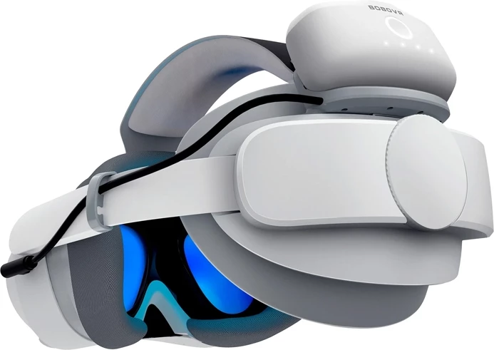 Rrip me bateri BoboVR P4S për Pico 4 Ultra/Ultra Enterprise, 5200mAh, i bardhë