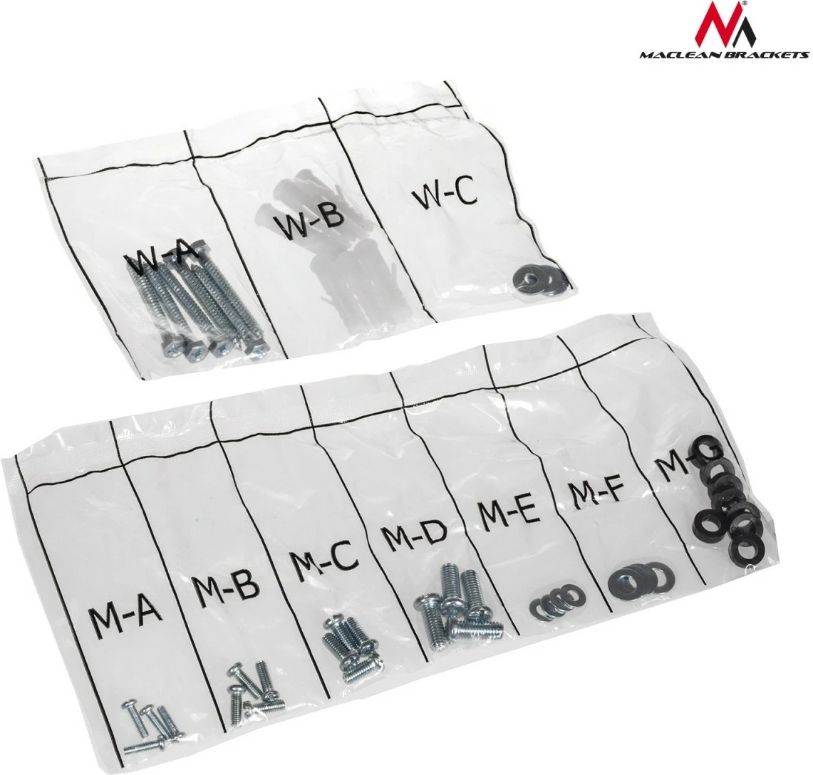 Mbajtës muri për TV Maclean MC-772 me raft për DVD, 32"-55", 30kg, VESA 400x400, i zi