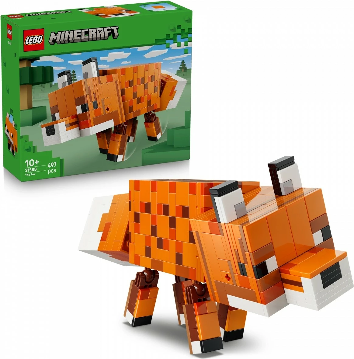 Set ndërtimi LEGO Minecraft 21588 The Fox, 497 pjesë