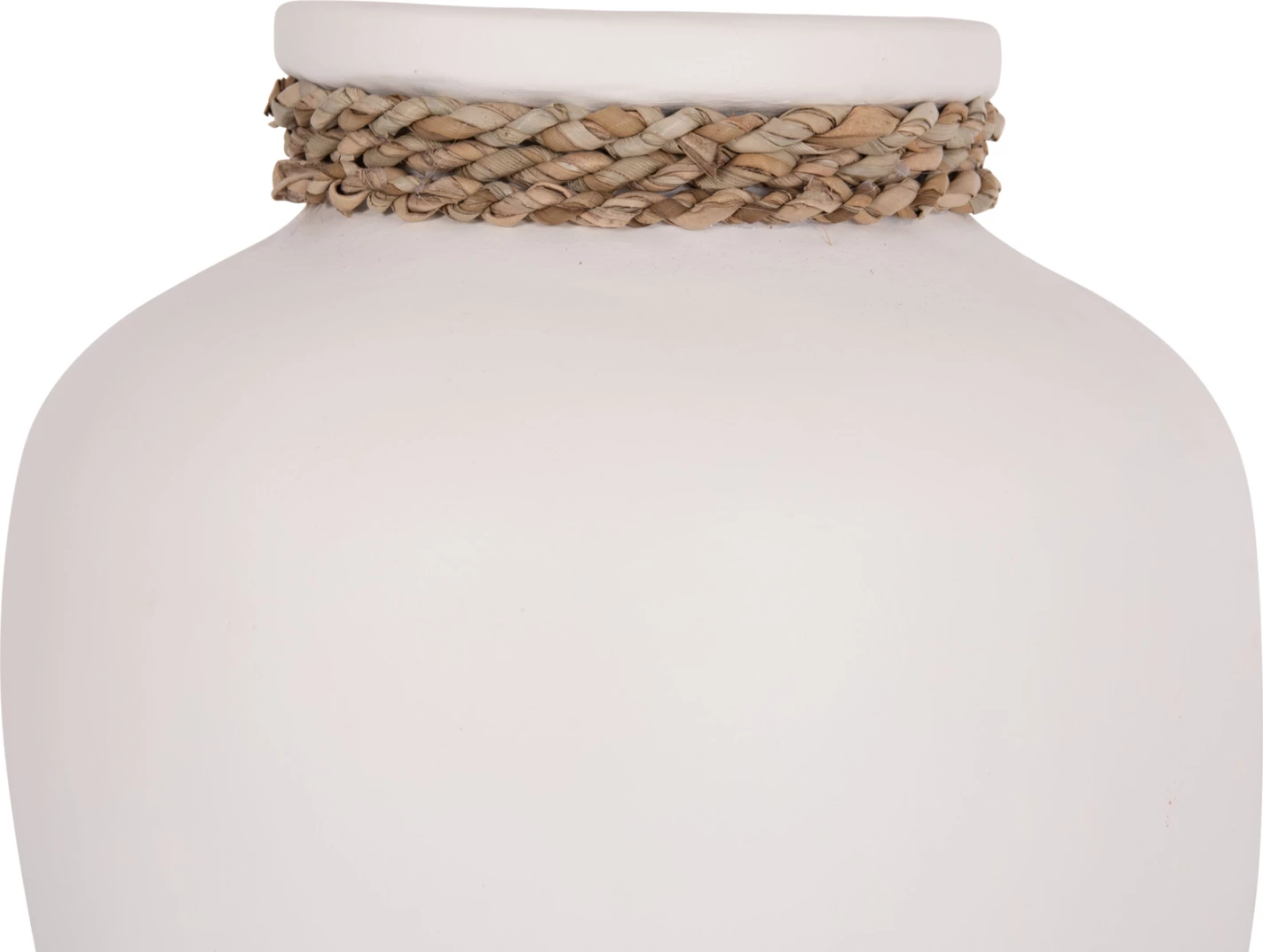 Vazo dekorative tavoline CAMMER, terrakotë e bardhë, FH4687.02S, 22x20cm