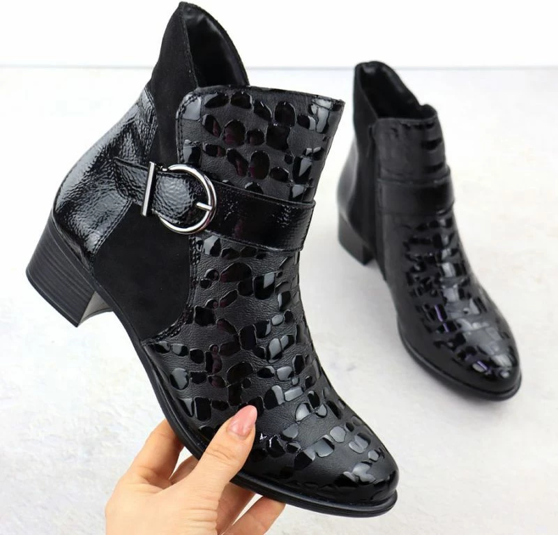 Çizme femra Rieker, të zeza