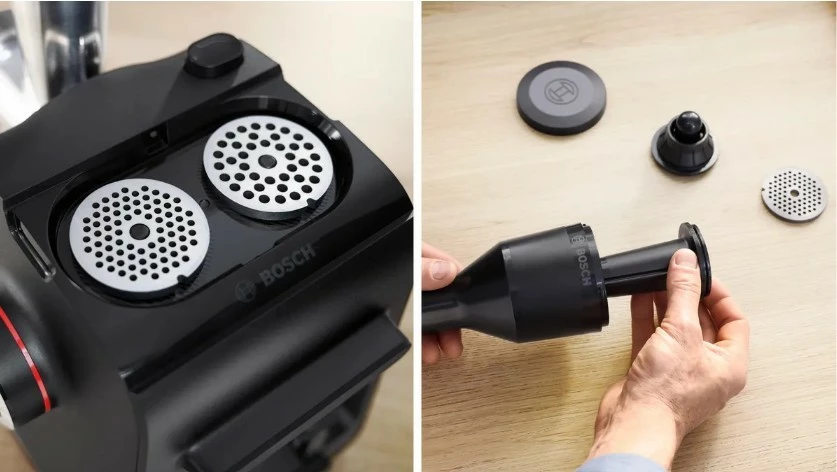 Mulli mishi Bosch Series 4 MFWS435B 1900W 2.5 kg/min me kthim të kundërt, e zezë/argjendtë