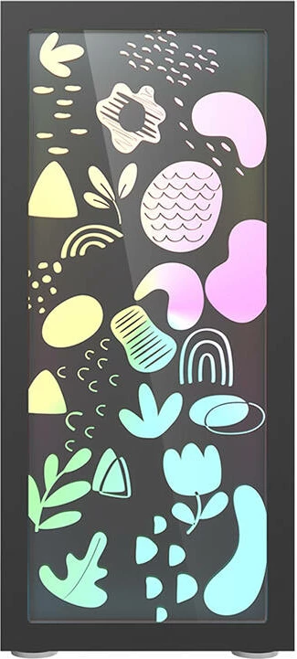 Kasë Darkflash DK210 Graffiti, Middle Tower, ATX/M-ATX/ITX, pa ventilator, e zezë