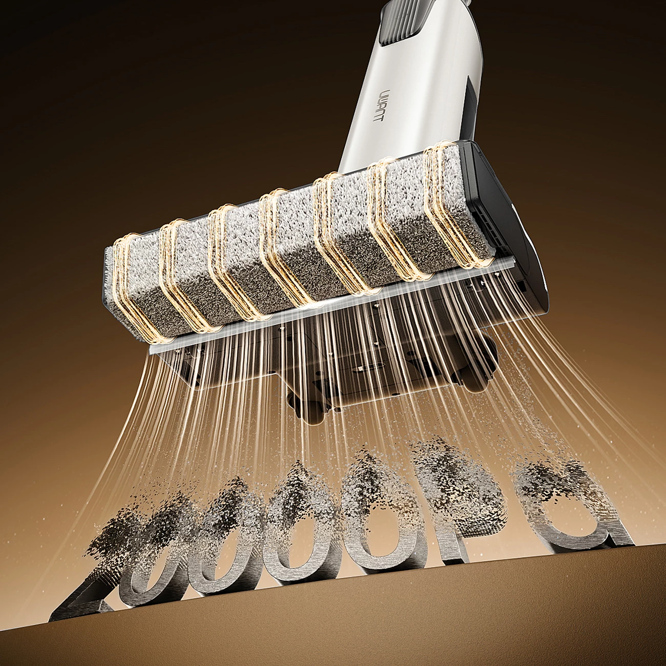 Fshesë elektrike në këmbë UWANT D700 me funksion larjeje dhe stacion karikimi, e bardhë