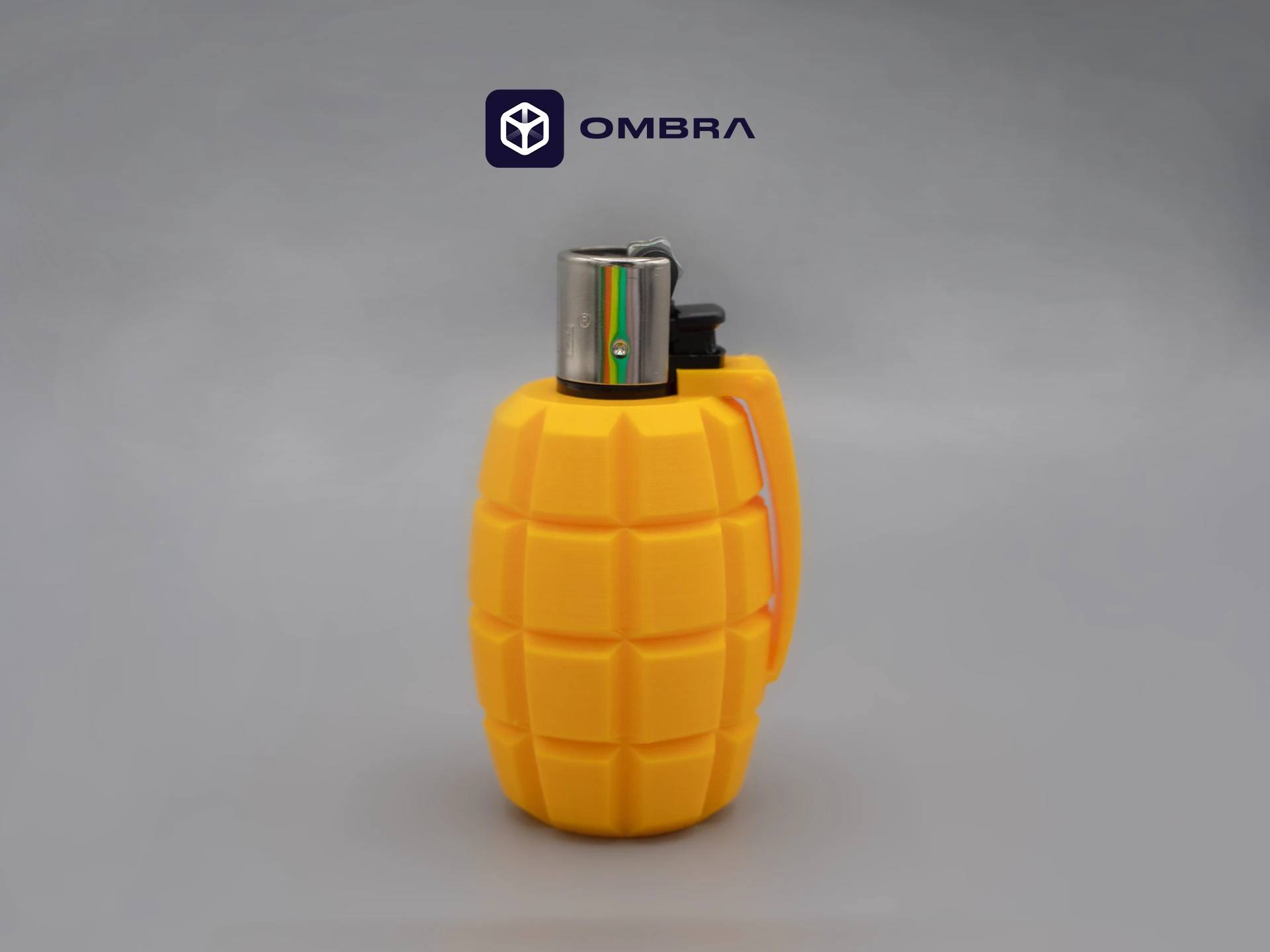 Mbajtëse për çakmak Clipper, Dizajni "Grenade", e portokalltë