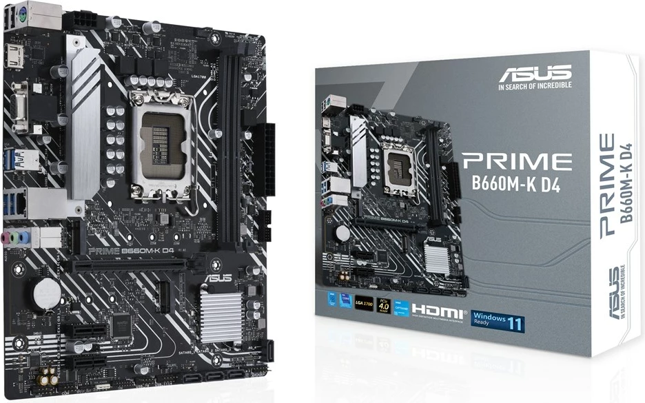 Pllakë amë ASUS PRIME B660M-K D4, Intel B660, micro ATX, LGA 1700