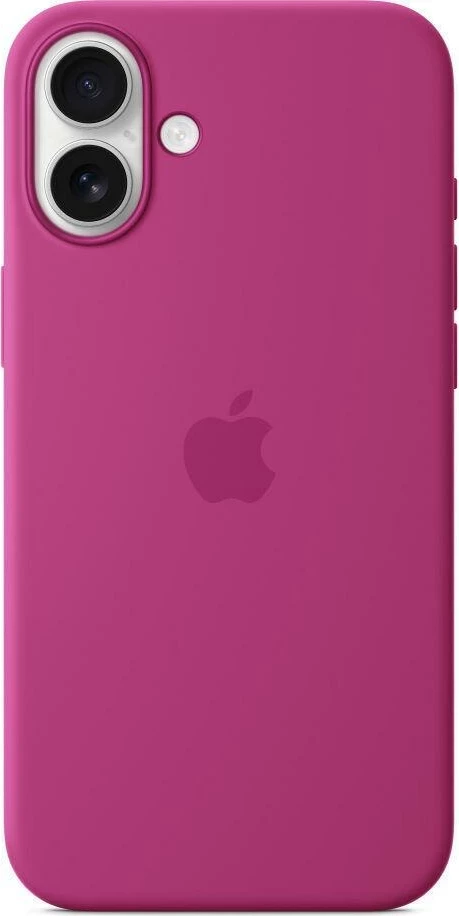 Apple iPhone 16 Plus Silicone Case with MagSafe, Fuchsia (Seasonal)