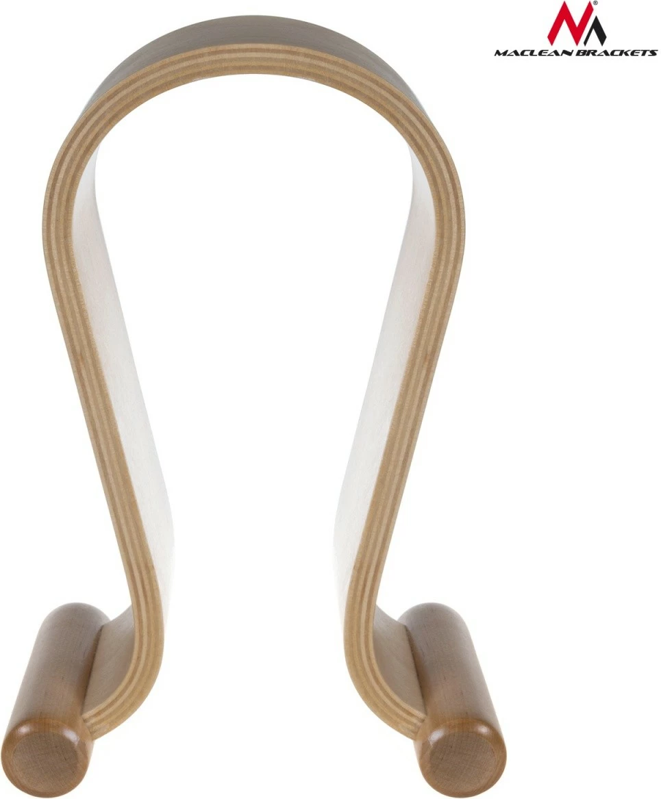 Mbajtëse kufjesh Maclean MC-815O, dru, Bezhe