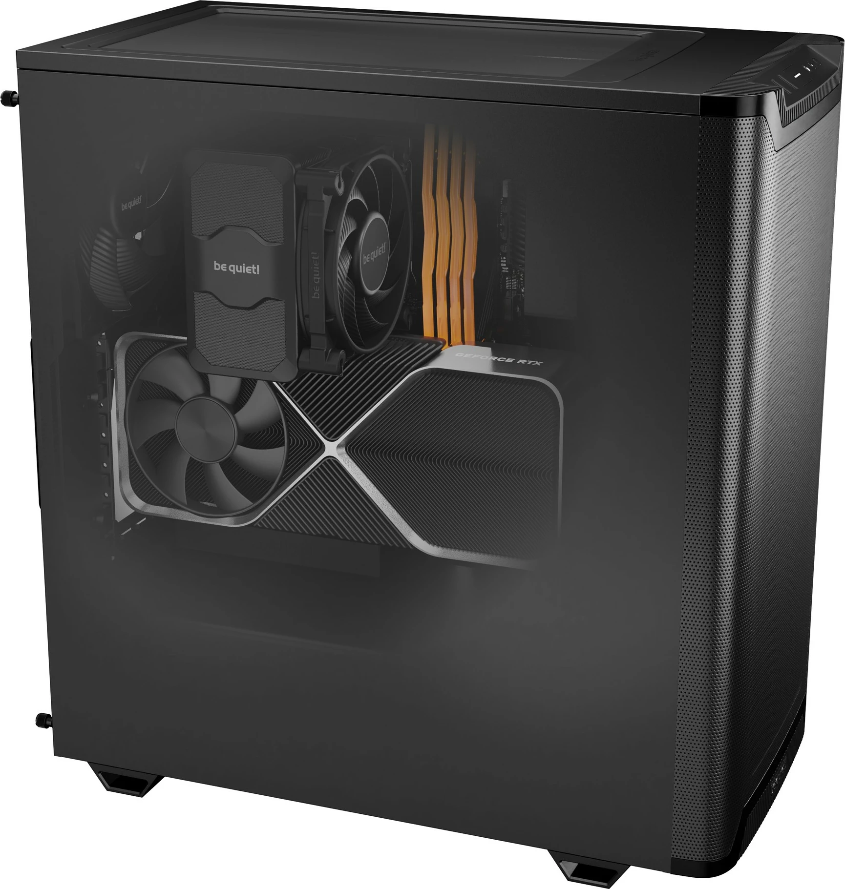 Kasë be quiet! PURE BASE 501 Airflow Black, Midi Tower, ATX, micro ATX, Mini-ITX, e zezë