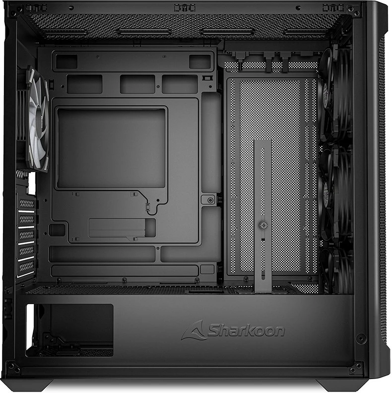 Kasë Sharkoon MK4W RGB Micro-ATX, xham i temperuar, e zezë