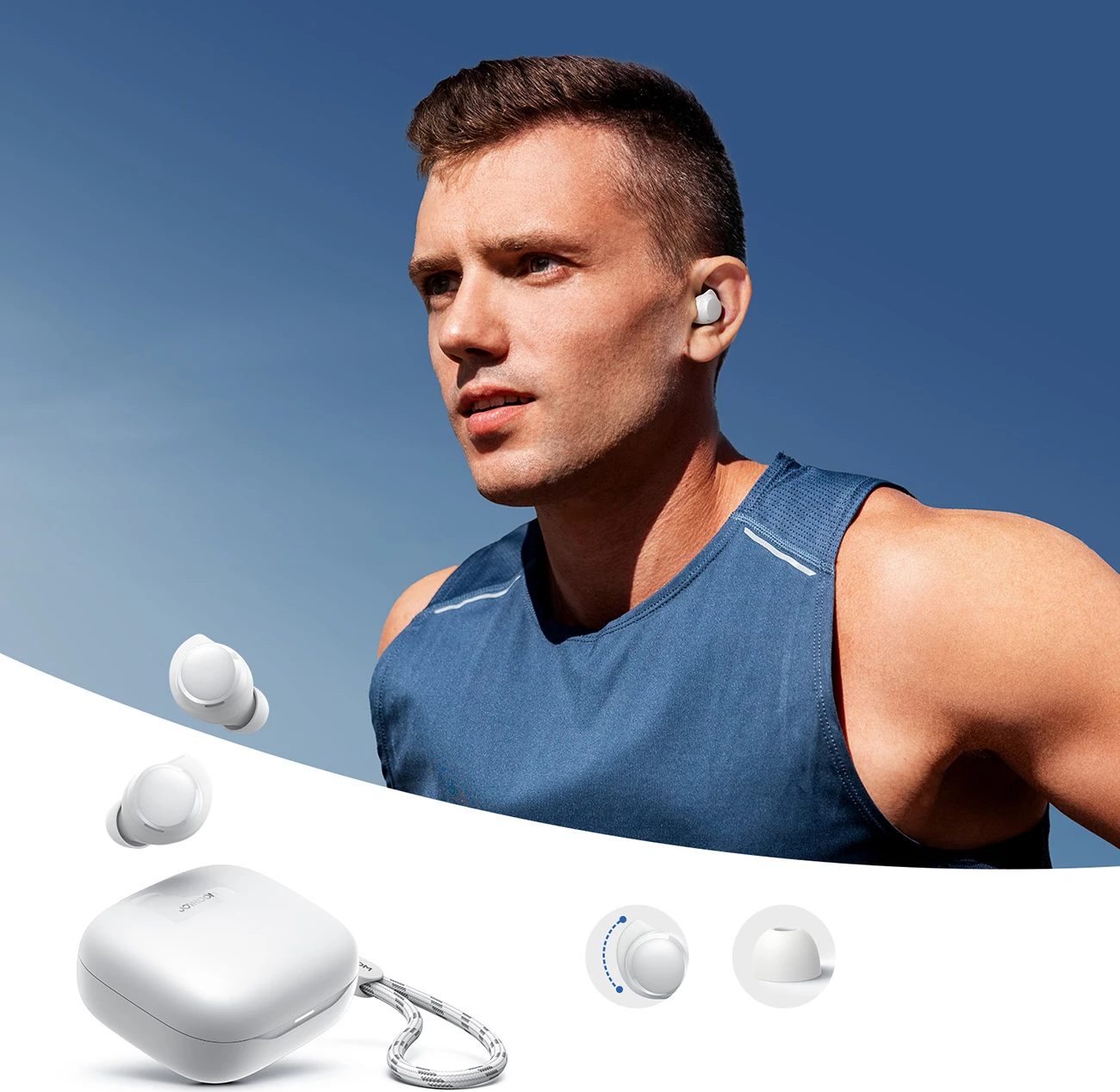 Kufje wireless Joyroom Jdots JR-DB3, TWS, Bluetooth 5.4, Bardhë