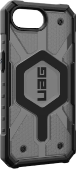 Mbështjellës UAG Pathfinder Clear MagSafe për iPhone 16e, Gri/Ezezë