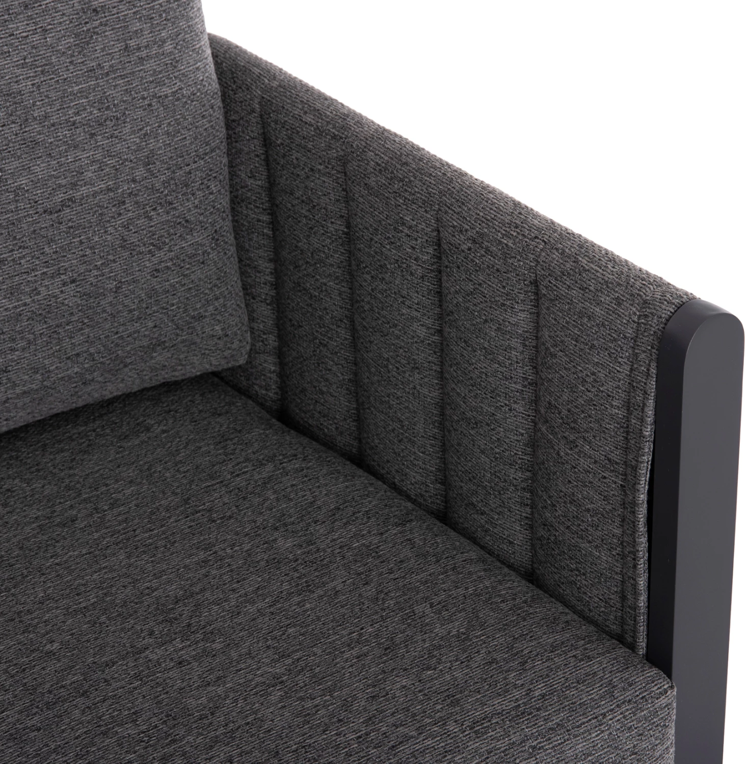 Set salloni për jashtë 4 pjesë, LARRY, FH6188.01, ngjyrë gri e errët, alumin-P.E. pëlhurë