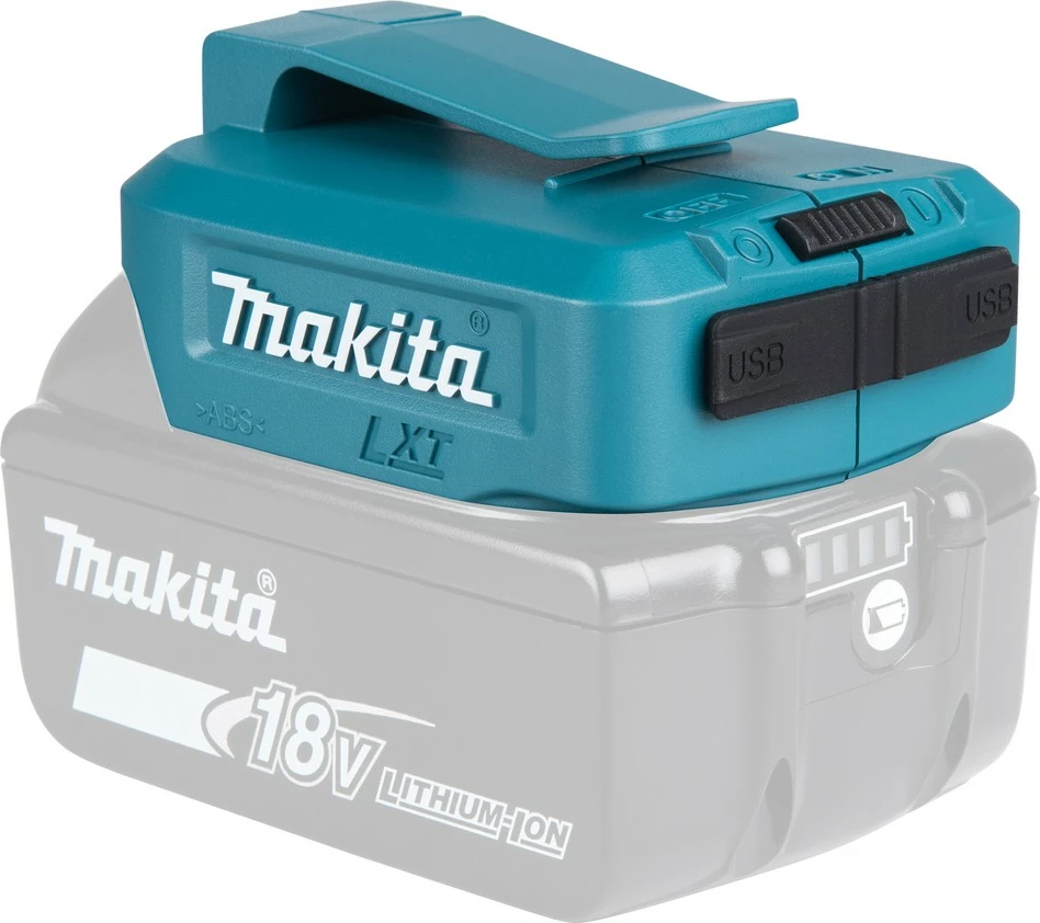 Adapter USB Makita DECADP05, 18V, 2 porta USB, blu