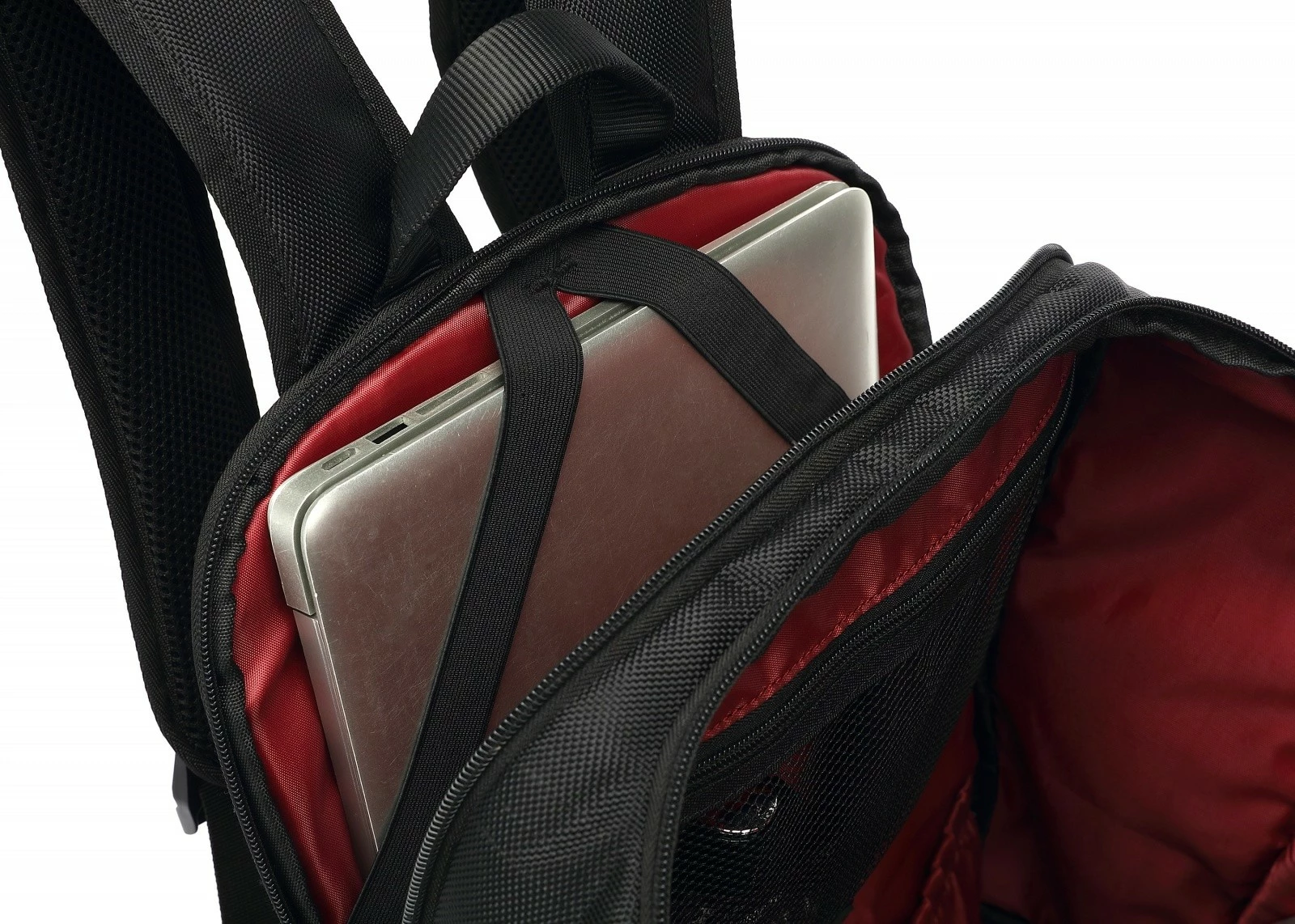 Çantë shpine për laptop YENKEE YBB 1503 SHIELD, 15.6", e zezë/kuqe