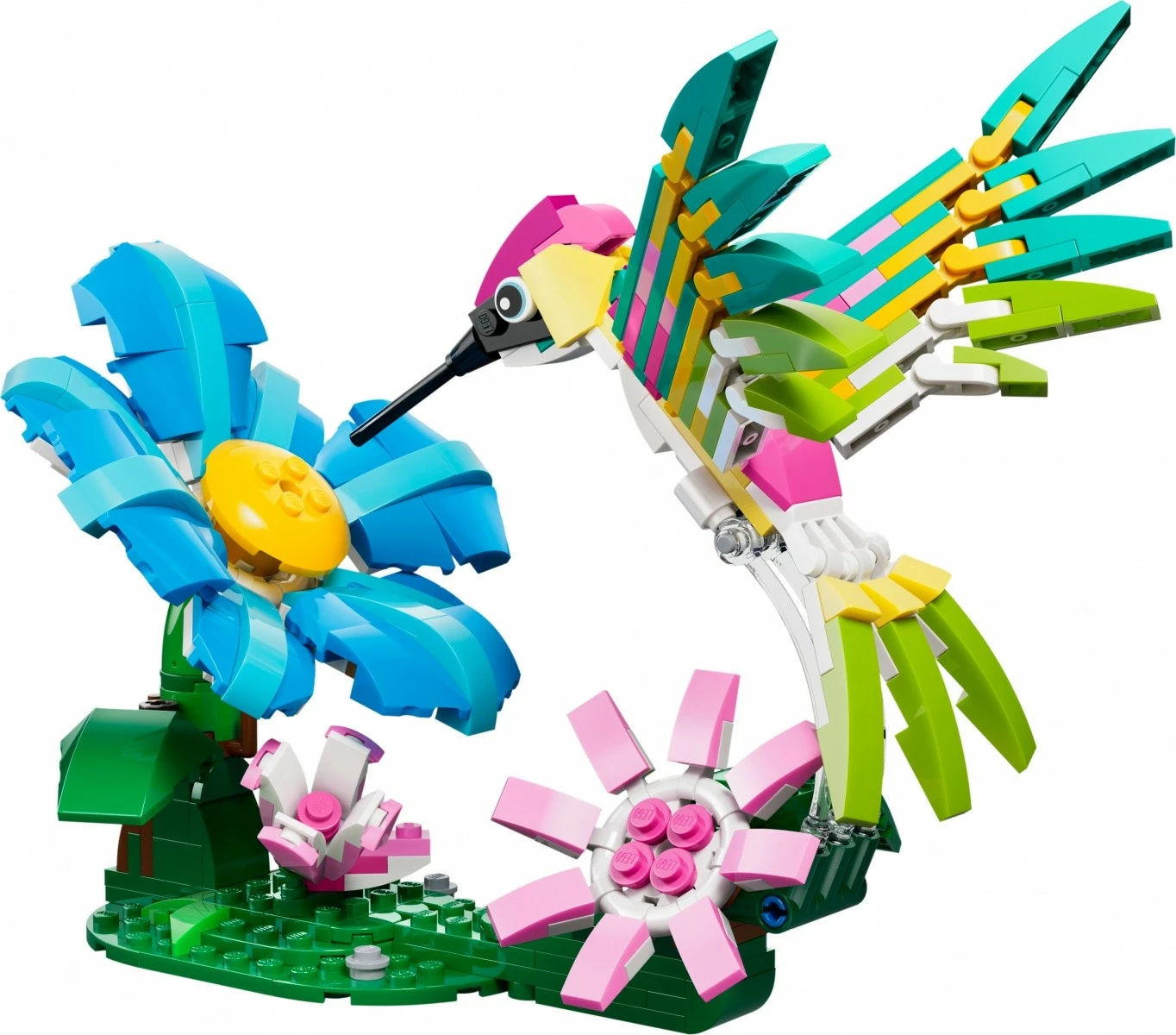 Set ndërtimi LEGO Creator 31384 3‑in‑1, 312 pjesë, moshat 8+, kafshë të egra, kolibri shumëngjyrësh, set