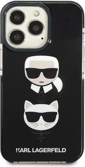 Mbështjellës Karl Lagerfeld KLHCP13LTPE2TK për iPhone 13/13 Pro 6.1", Hardcase, i zi