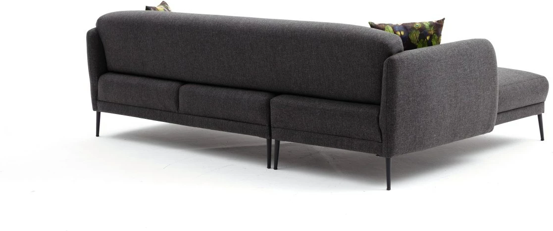 Kënd divan-krevat Venus L, ngjyrë antracit, Atelier del Sofa