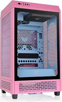 Kasë Thermaltake The Tower 200 Bubble Pink mini tower, xham i temperuar, për gaming, rozë