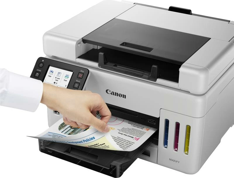 Printer multifunksional, Canon MAXIFY GX6550, inkjet me depo boje të rimbushshme, ADF 35 fletë, Wi‑Fi, ekran 2.7 inç