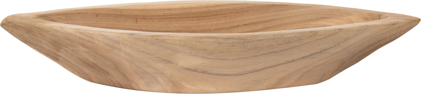 Enë dekorative për tavolinë, dru tik, FH9633, 40x6x13H cm