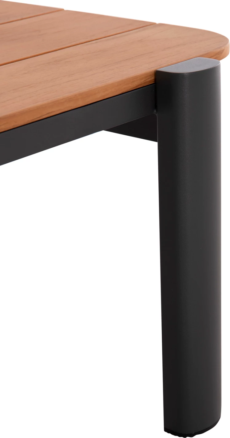 Set salloni për jashtë 4 pjesë ELARA FH6195.01 alumini ngjyrë gri e errët-gri olefin-dru teak