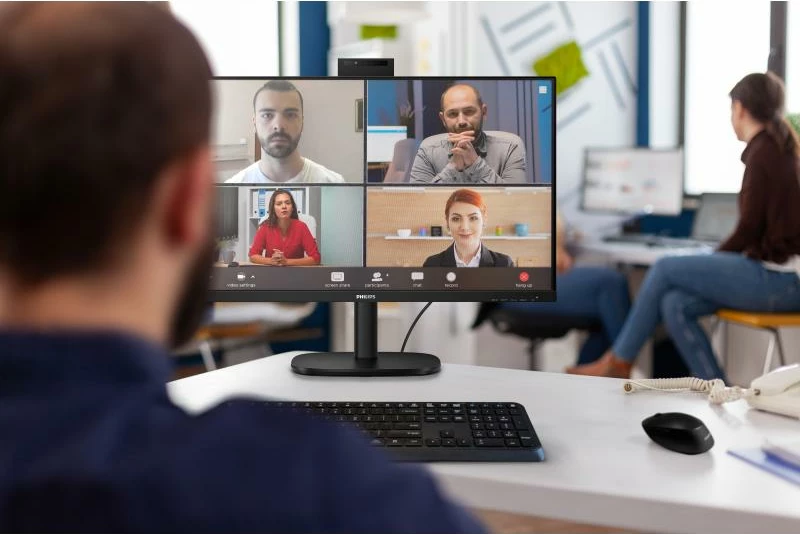 Monitor Philips B-Line 32B2U3601H/00 32" 100Hz USB-C me webcam pop-up, i zi