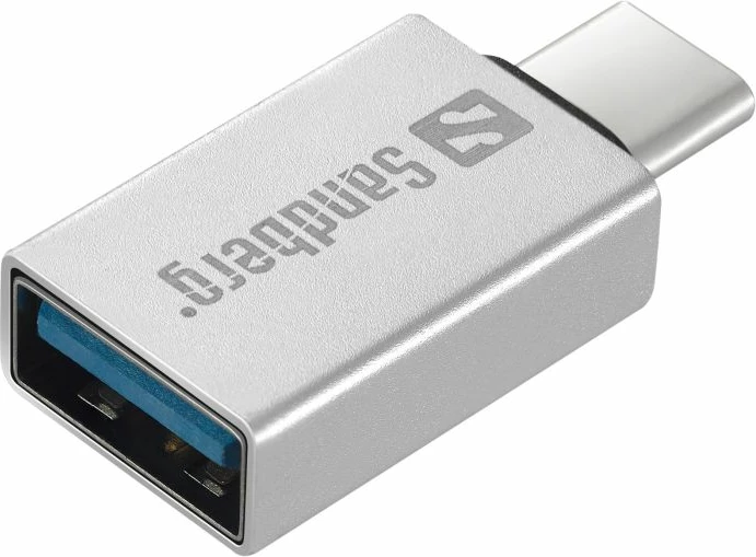 Adapter USB-C në USB-A 3.0 Sandberg 136-24, argjendtë