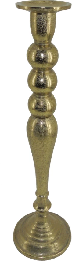 Mbajtëse qirinjsh Dazzle, alumin, ngjyrë ari, 15x15x53cm