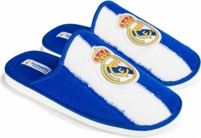Papuqe për meshkuj Real Madrid, të bardha e kaltër