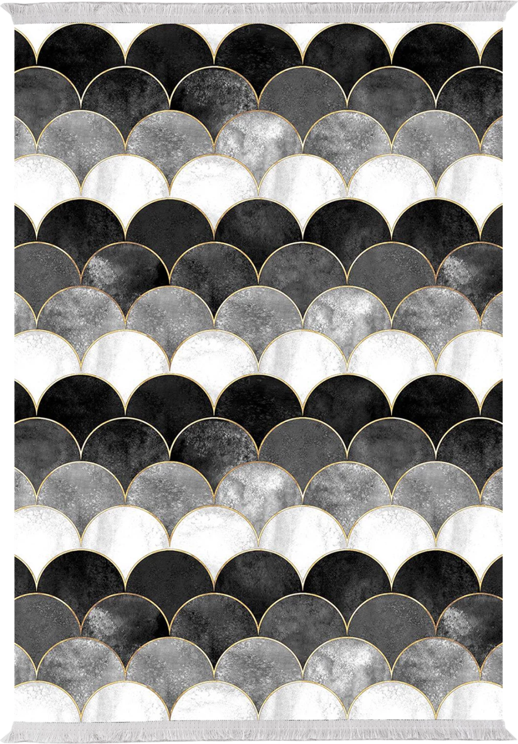 Tepih për dhomë ndeje me franja, Josiane FH7675.33, shumëngjyrësh, 160x230 cm