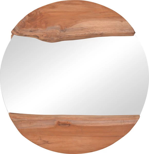 Pasqyrë Alkmen dru tik ngjyrë natyrale D60x4cm