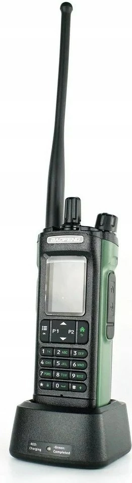 Radio portative BAOFENG DM-32E HTQ, DMR, bandë aviacioni, 2200 mAh, E zezë