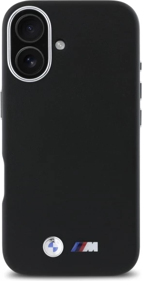 Mbështjellës BMW M Smooth Full Wrapped Metal MagSafe për iPhone 16, Zi