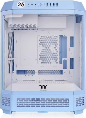 Kasë, Thermaltake, The Tower 600 TG (CA-1Z1-00MFWN-00), ATX/Micro ATX/Mini ITX, xhami i temperuar, blu Hydrangea
