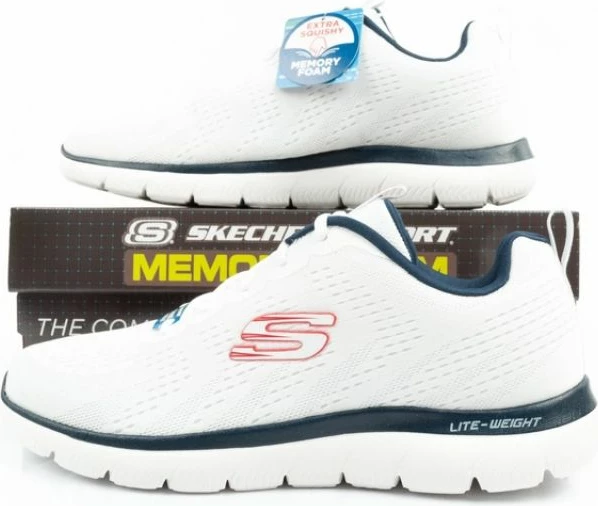 Atlete për meshkuj Skechers, të bardha