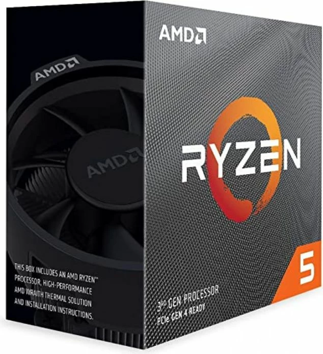 Procesor AMD Ryzen 5 5600X, 6 bërthama/12 threads, 3.7-4.6GHz, Socket AM4, me ftohës Wraith Stealth
