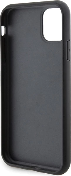 Mbështjellës Karl Lagerfeld Gripstand Saffiano Karl&Choupette Pins për iPhone 11/XR, i zi