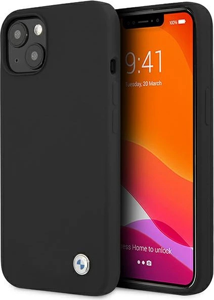 Mbështjellës BMW Silicone Signature për iPhone 13 mini, 5.4", i zi