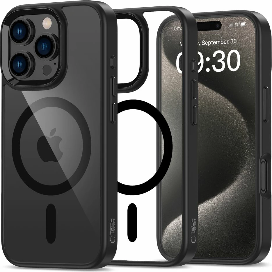 Mbështjellës Tech-Protect MagMat MagSafe për iPhone 16 Pro Max, Transparent