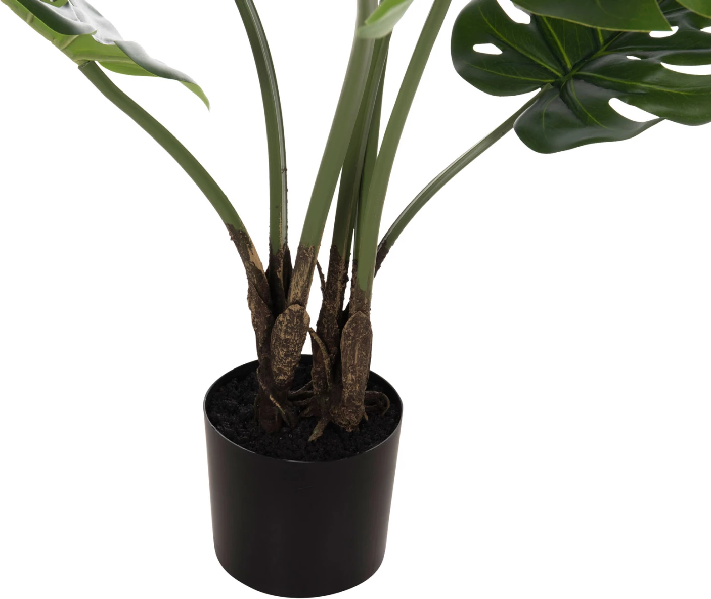 Bimë sintetike dekorative, pema Monstera në vazo, 90H cm