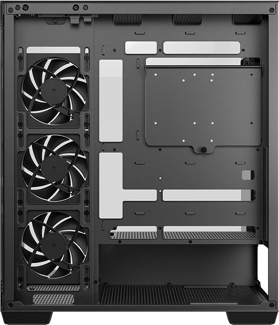 Kasë Deepcool CG580 4F V2, Midi Tower, xham i temperuar, RGB, e zezë