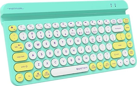 Kasë A4 Tech FStyler FBK30, wireless, Bluetooth + 2.4GHz, e gjelbër