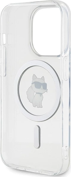 Mbështjellës Karl Lagerfeld IML Choupette MagSafe për iPhone 13 Pro / 13, transparent