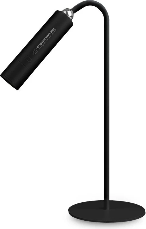 Llambë tavoline LED Esperanza ELD118K, 1800 mAh, me prekje, e zezë
