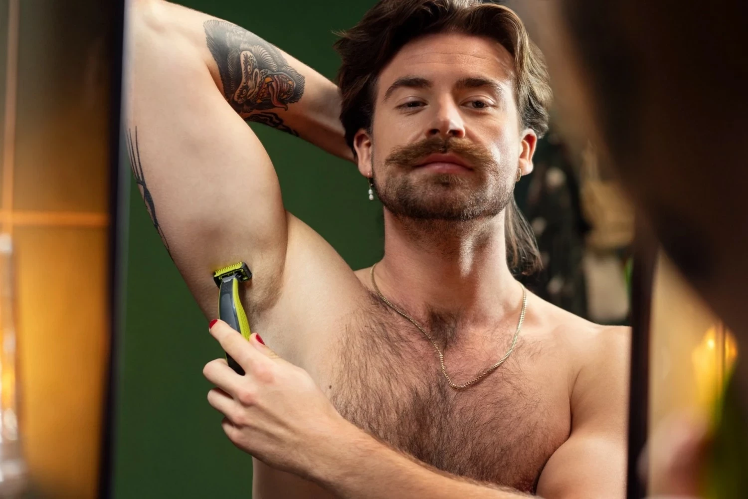 Koka rezervë për makinën rroje Philips OneBlade 360 QP624/50, 2 copa, limon