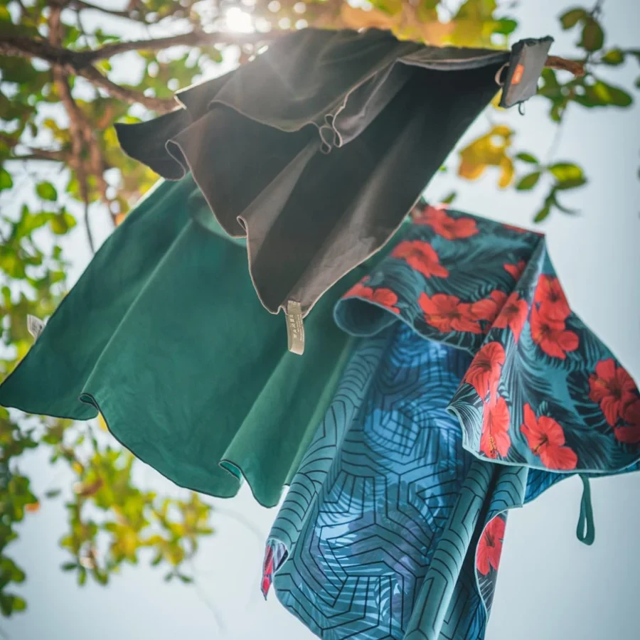 Recycled SoftFibre Trek Towel, Blue, Large