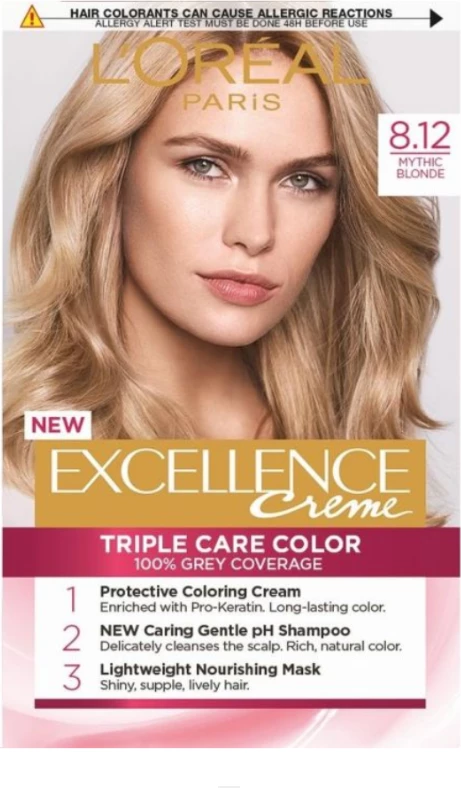 Ngjyrë për flokë L'Oreal Excellence, 8.12 